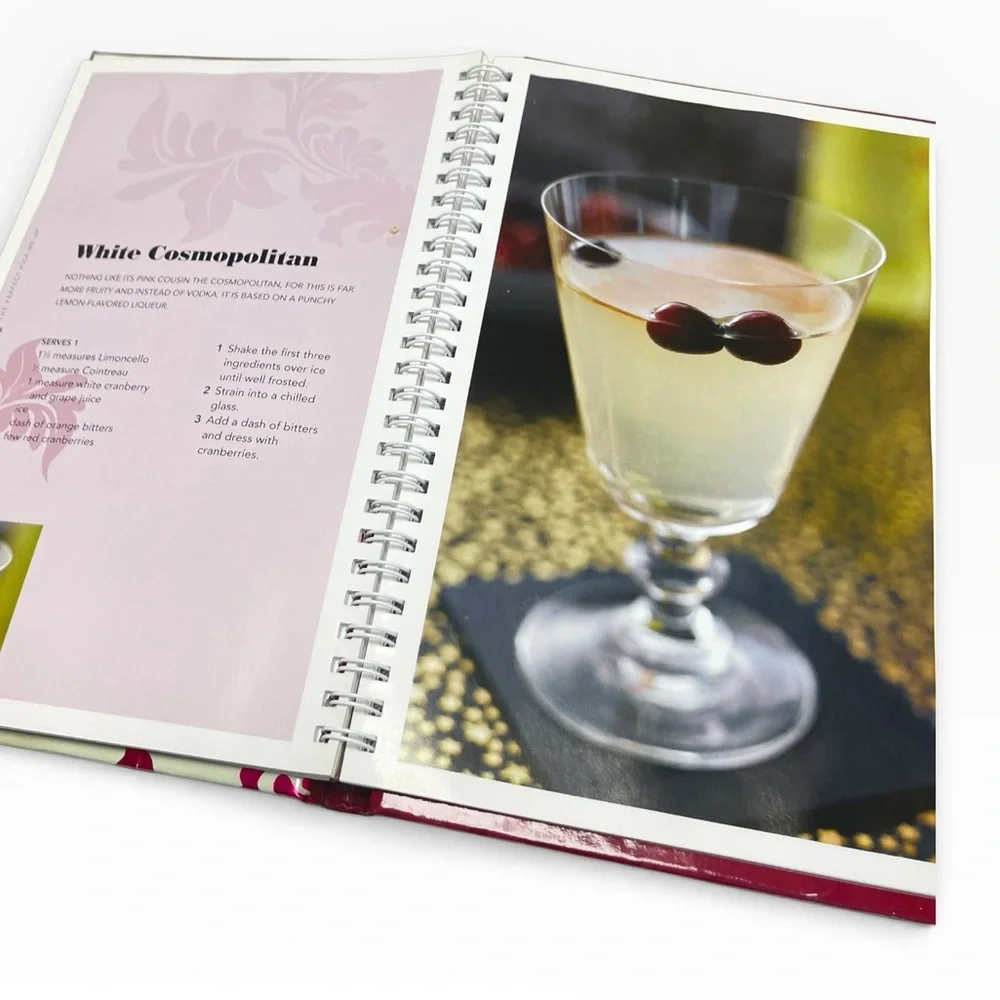 Mixology Cocktail Book Bundle Bar Cart Decor Home Bartender Recipe Guide Set